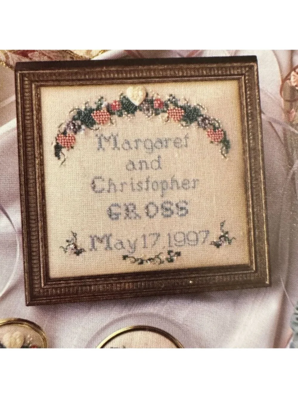 A Treasured Wedding Cross-Stitch Pattern Book By Mill Hill